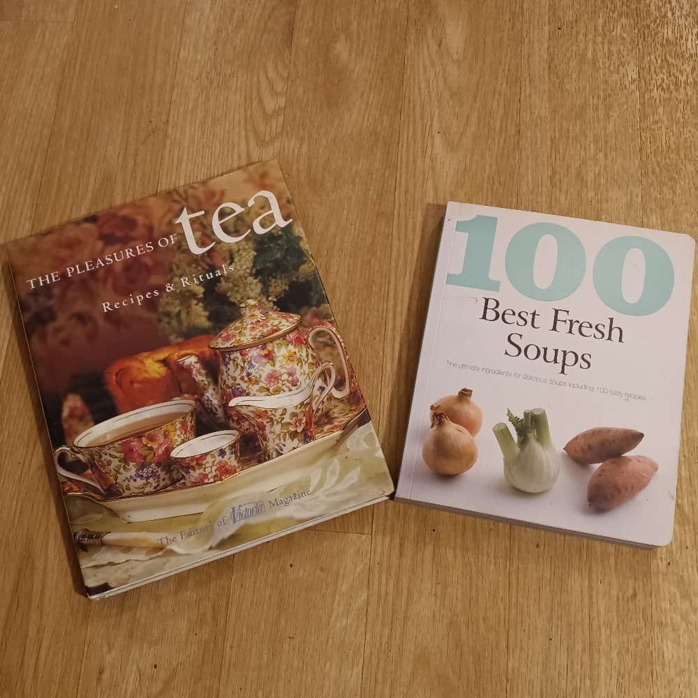 100 Best Fresh Soups and The Pleasures of Tea  Recipes & Rituals Cookbooks